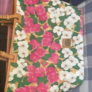 Dooney & Bourke Pink and White Floral Tote